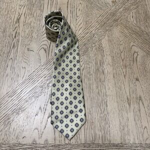Jos A Bank‎ Green Geometric 100% Silk Tie Made In Italy